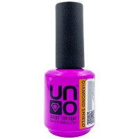 Топ для нігтів UNO 15 мл Diamond Sheld - без липкого шару