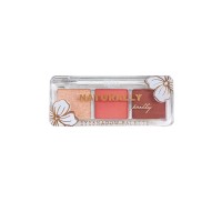 Палетка тіней для повік Bless Beauty Naturelly Pretty (3 кольори) - №4