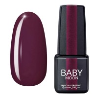 Гель-лак Baby Moon Burgundy 004 тёмный каштан 6 мл
