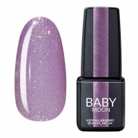 Гель-лак Baby Moon Dance Diamond 004 светло-сиреневый с золотистым шиммером 6 мл