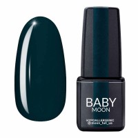 Гель-лак Baby Moon Green Sea 005 темный сланцево-серый 6 мл