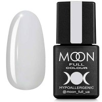 Гель-лак Moon Full 201 белый полупрозрачный 8 мл