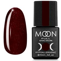 Гель-лак Moon Full 317 шоколадно-вишневый с мелким шиммером 8 мл