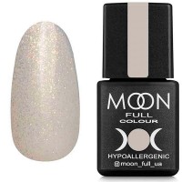 Гель-лак Moon Full Opal 501 полупрозрачный с золотым шиммером 8 мл