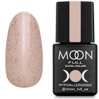 Гель-лак Moon Full Opal 503 бежевый полупрозрачный с мелким розовым шиммером 8 мл