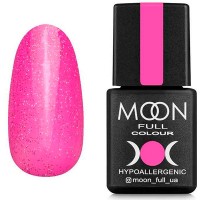 Гель-лак Moon Full Opal 506 бледная фуксия с разноцветным шиммером 8 мл