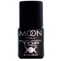 Топ Moon Full Top Non-Wipe с UV-фильтрами 8 мл, топовое покрытие для ногтей