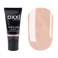 Акригель Oxxi 08 персиковый с шиммером 30 мл