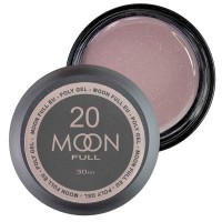 Полигель Moon Full бежевый нюд с поталевыми блестками 020 30 мл