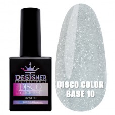 Світловідбивне базове покриття №10 (Білий), 9 мл. - Disco Color Base Дизайнер