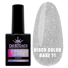 Світловідбивне базове покриття №11 (Молочно-білий), 9 мл. - Disco Color Base Дизайнер
