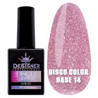 Светоотражающее базовое покрытие №14 (Розовый), 9 мл. - Disco Color Base Дизайнер