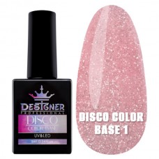 Світловідбивне базове покриття №1 (Королівський рожевий), 9 мл. - Disco Color Base Дизайнер