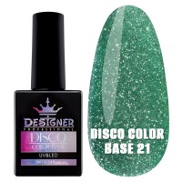 Светоотражающее базовое покрытие №21 (Зелёный), 9 мл. - Disco Color Base Дизайнер