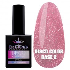 Світловідбивне базове покриття №2 (Рожева барбі), 9 мл. - Disco Color Base Дизайнер