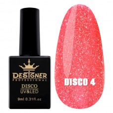 СВІТЛОВІДБИВАЮЧИЙ ГЕЛЬ-ЛАК DESIGNER DISCO GEL POLISH №4, 9 МЛ