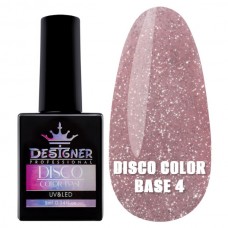 Светоотражающее базовое покрытие №4 (Розово-персиковый), 9 мл. - Disco Color Base Дизайнер