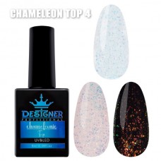 Топовое покрытие с поталью №4 - Chameleonic Top Дизайнер, 9 мл