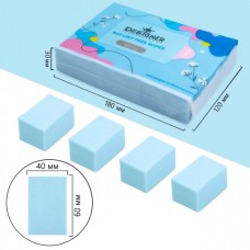 Безворсові серветки 500 шт. (Блакитні) - Lint free wipes Дизайнер