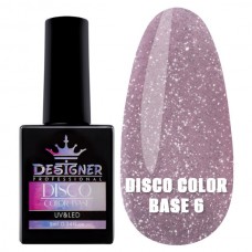 Світловідбивне базове покриття №6 (Гвоздика), 9 мл. - Disco Color Base Дизайнер