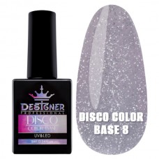 Світловідбивне базове покриття №8 (Лаванда), 9 мл. - Disco Color Base Дизайнер