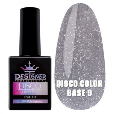 Світловідбивне базове покриття №9 (Ліловий), 9 мл. - Disco Color Base Дизайнер