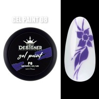 Gel Paint P8 (Фиолетовый) 5 мл. - Гель краска Дизайнер