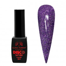 СВІТЛОВІДБИВНИЙ ГЕЛЬ-ЛАК GLOBAL FASHION DISCO GEL POLISH C03, 8 МЛ
